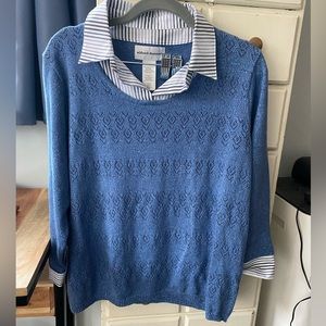 Alfred Dunner Layered sweater.